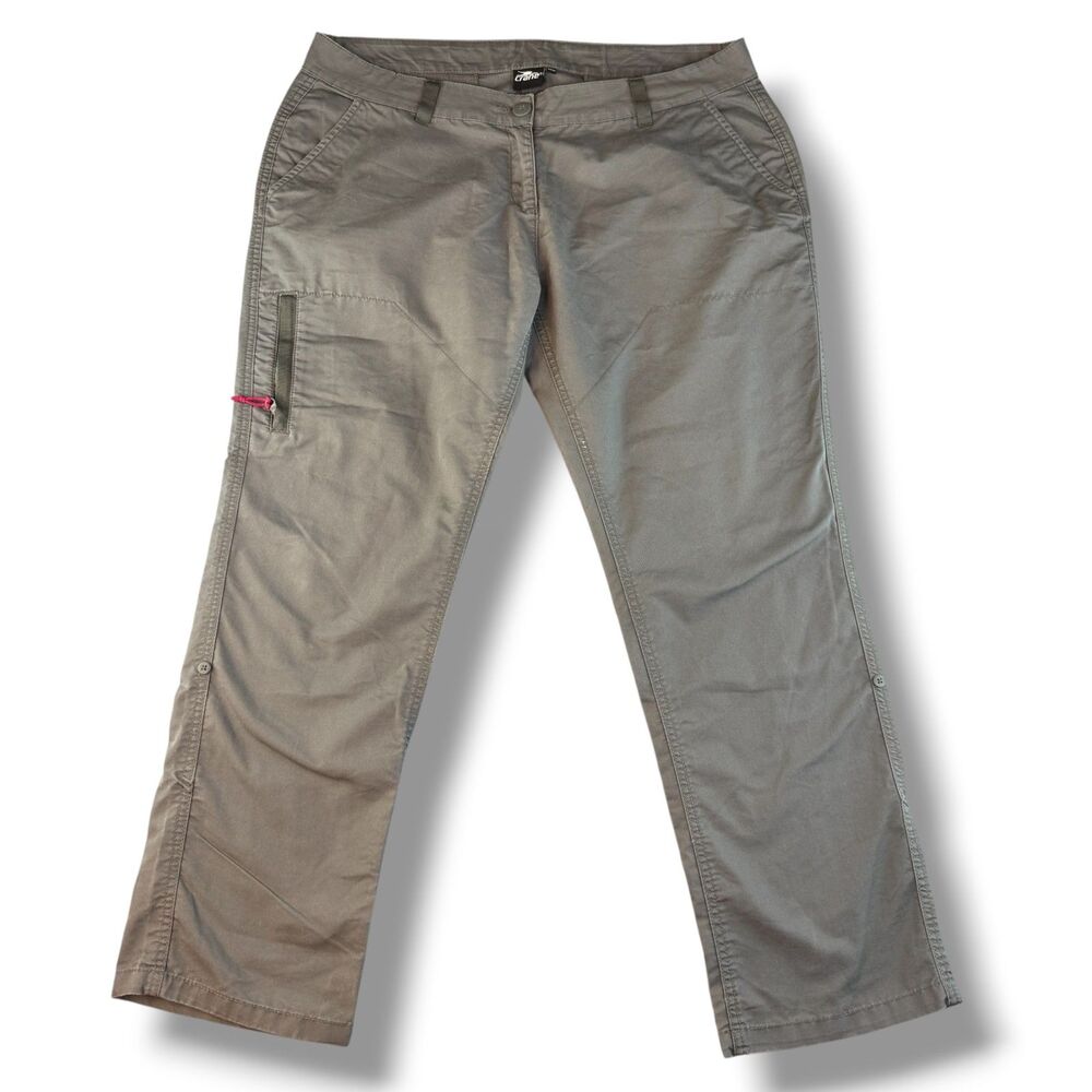 Crane Cycling Men's Gray Utility Straight Leg Pants Size L 44/46 Outdoor Active